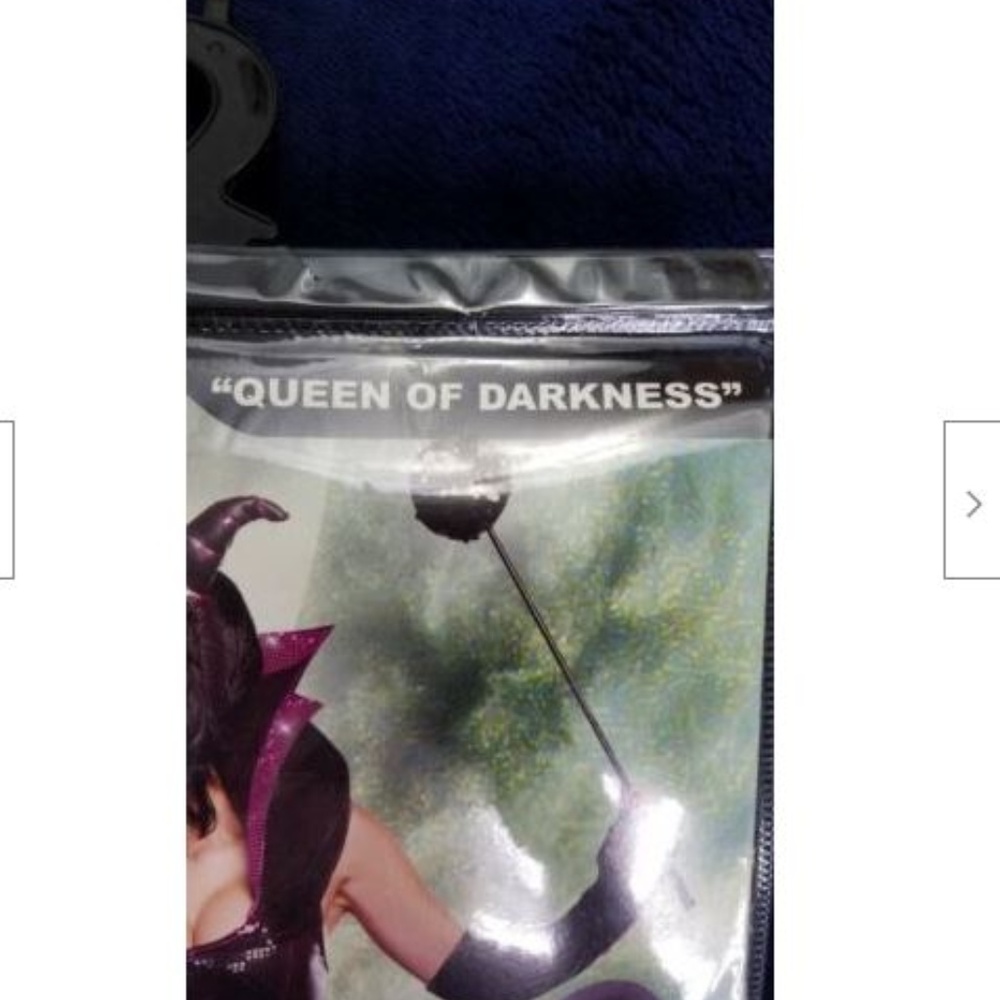Queen Of Darkness Halloween Costume Adult Horns S - Picture 2 of 8